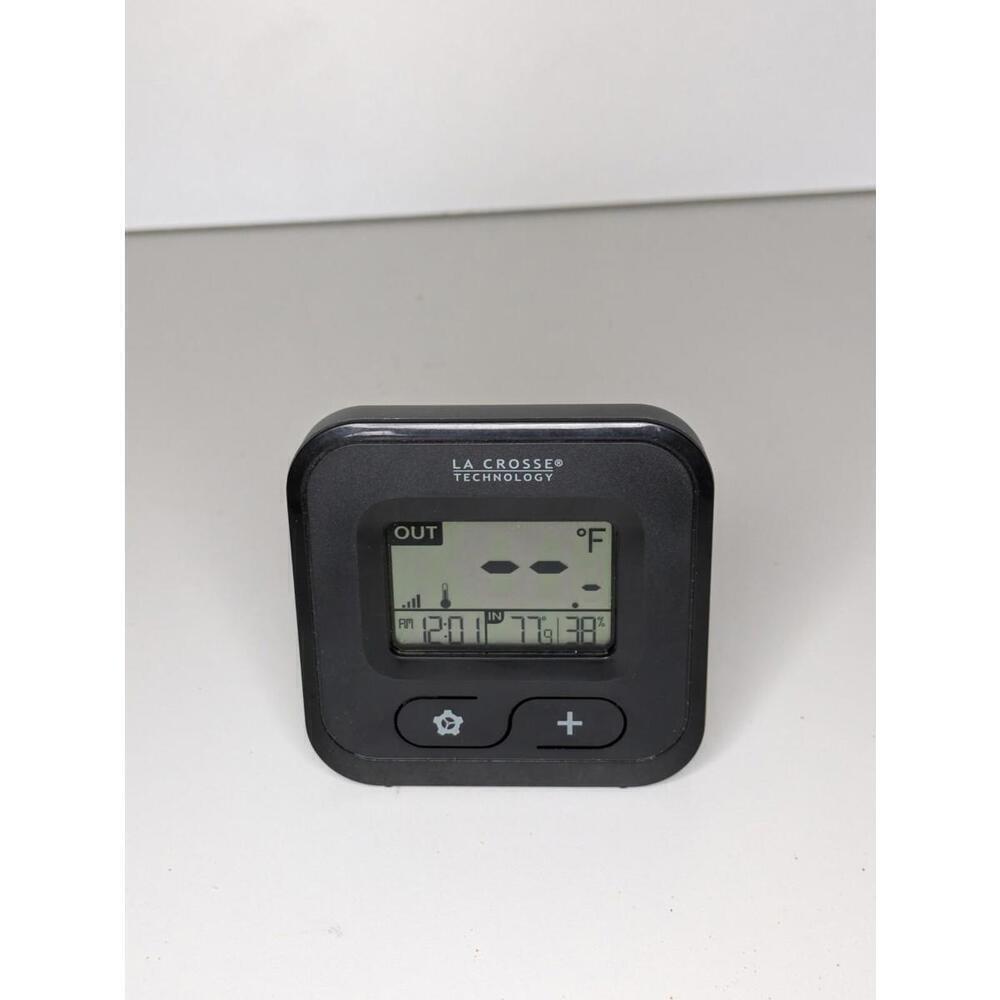 La Crosse Technology Wireless Compact Digital Thermometer Black Indoor Humidity